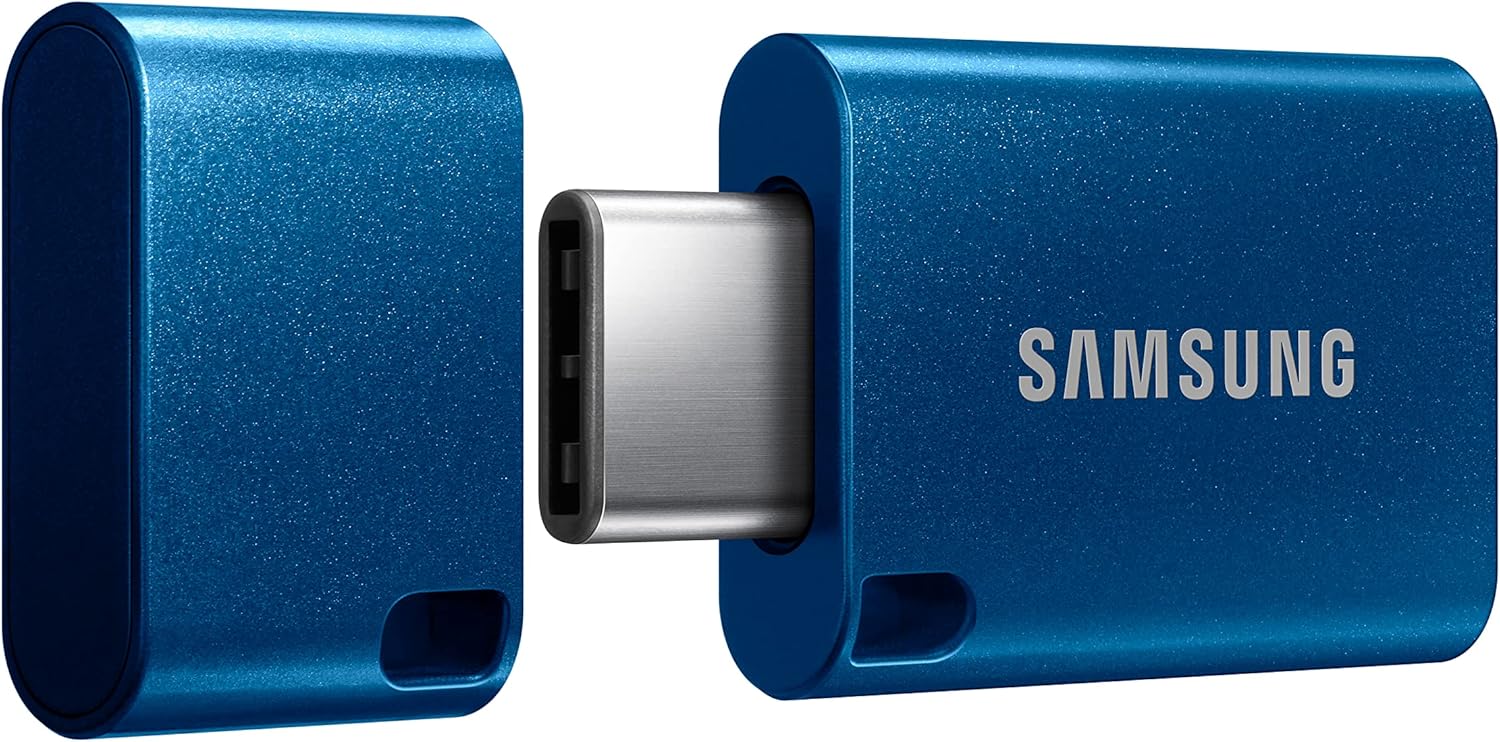 SAMSUNG Type-C USB Flash Drive, 128GB, Up to 400MB/s Read, USB 3.0/2.0 Compatible, Waterproof, MUF-128DA/AM