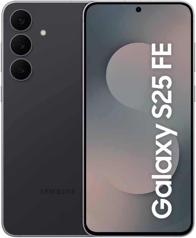 Samsung S25 FE 5G (128GB, 8GB RAM) Galaxy AI, 6.7" LTPO AMOLED 120Hz Display, 50MP Triple Camera, 8K Video, Unlocked - Jet Black