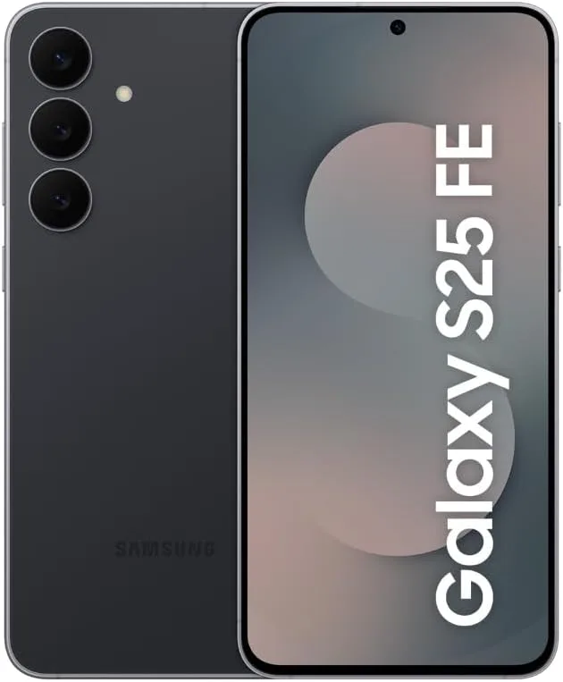 Samsung S25 FE 5G (128GB, 8GB RAM) Galaxy AI, 6.7" LTPO AMOLED 120Hz Display, 50MP Triple Camera, 8K Video, Unlocked - Jet Black