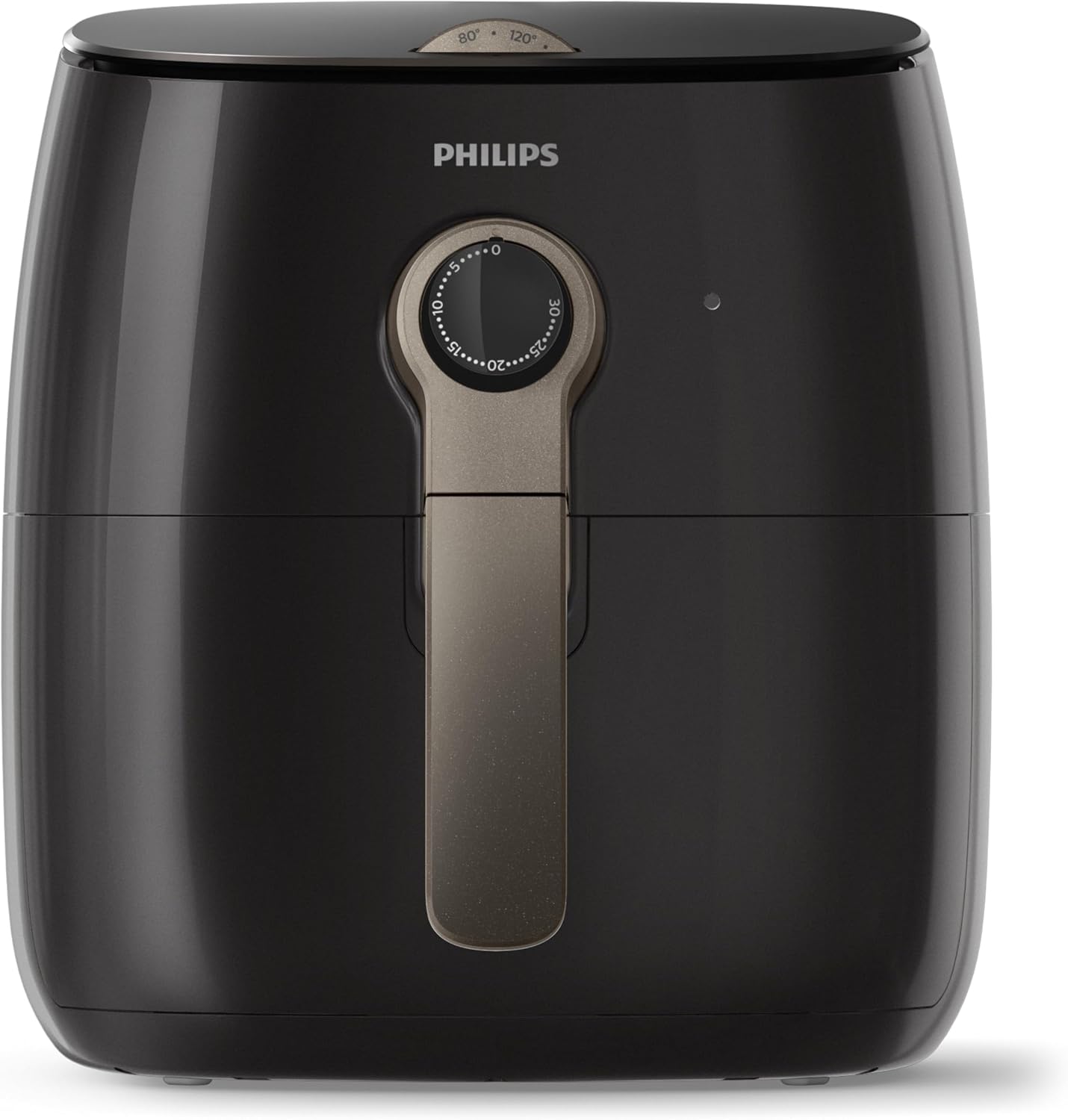 Philips Digital Airfryer with Twin Turbostar Technology with Recipe Book, HD9741/99, Black