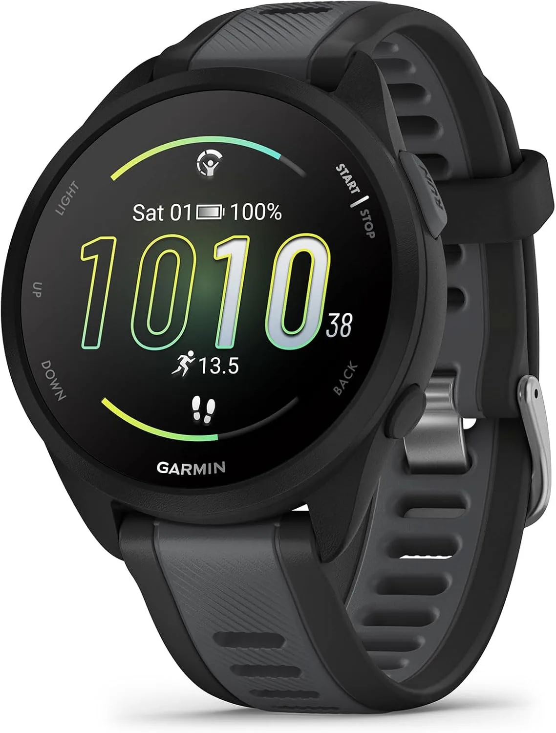 Garmin Forerunner® 165, Running Smartwatch, Colorful AMOLED Display, Training Metrics and Recovery Insights, Black
