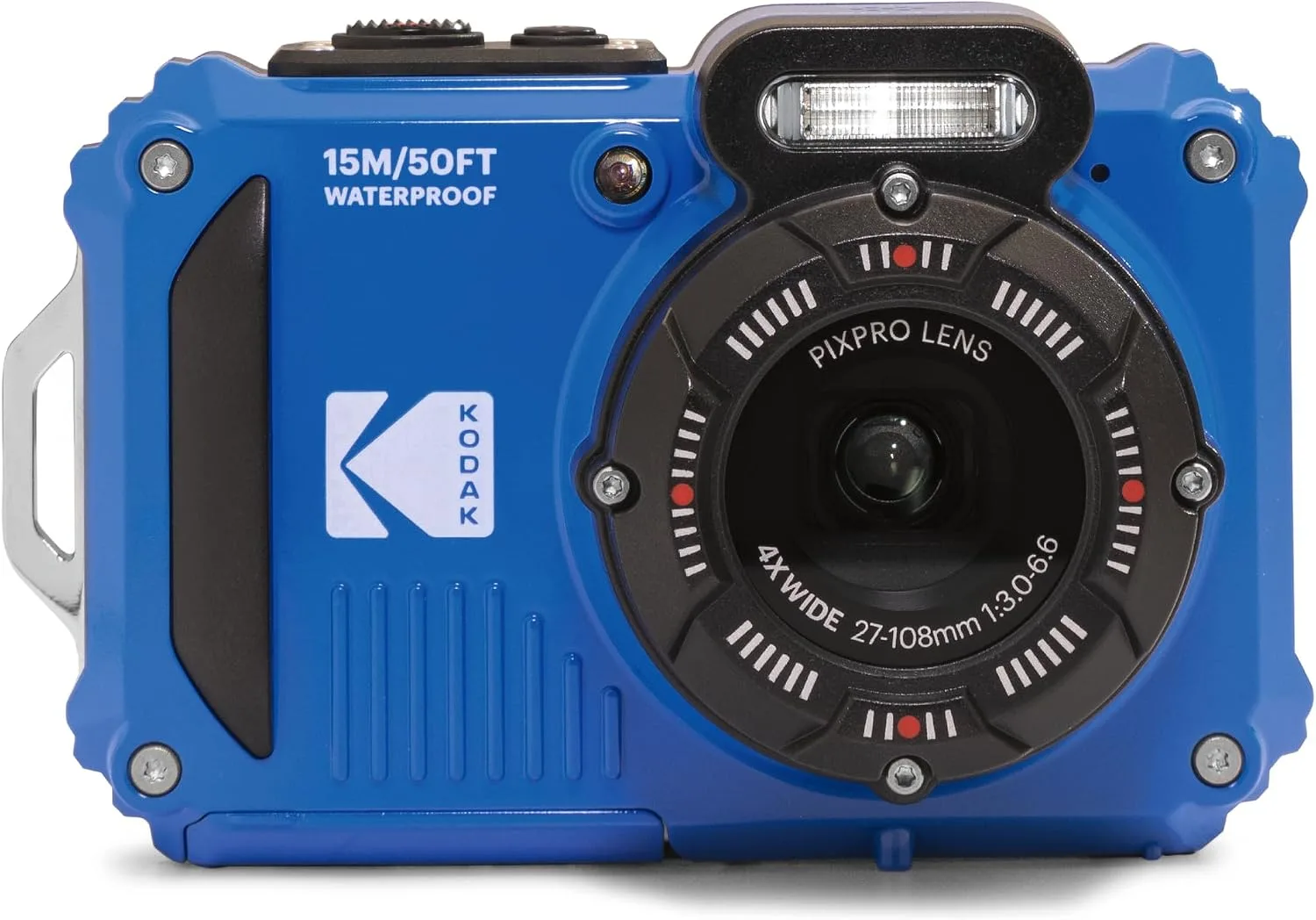 KODAK PIXPRO WPZ2 Rugged Waterproof Shockproof Dustproof WiFi Digital Camera 16MP 4X Optical Zoom 1080P Full HD Video Vlogging Camera 2.7" LCD (Blue)