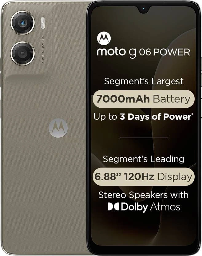 Motorola XT25535-9 Moto G06 Power 4/64gb - Pantone Laurel Oak(Khaki)